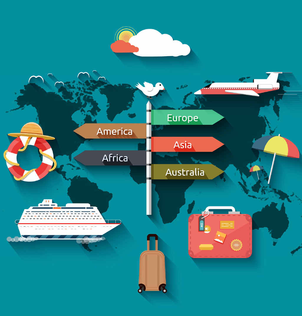 Make a vision board if one of your financial goals is to travel this year. Make a vision board if one of your financial goals is to travel this year.